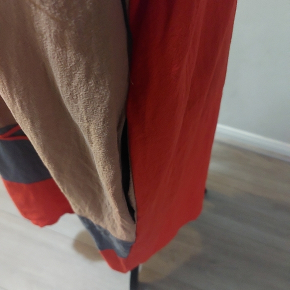 ZANZEA COLLECTION Women's Red Blue and Brown Midi Dress Size 4X - Picture 5 of 13